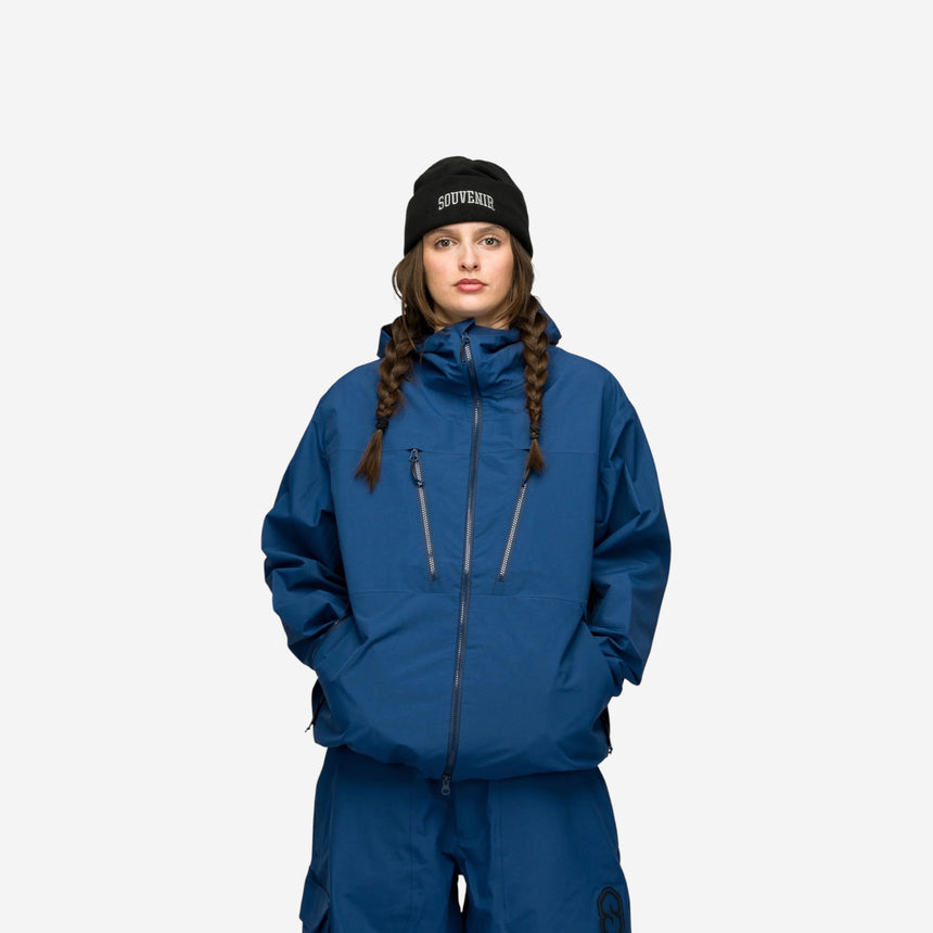 Souvenir 3 Ply Ripstop Jacket - Petrol Blue