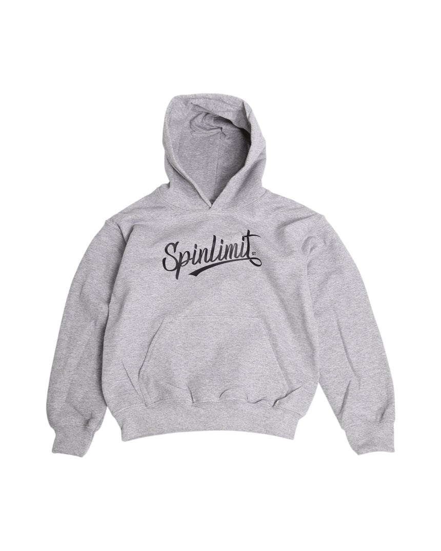 Spin Limit Baseball Logo Hoodie Kid - Heather Grey