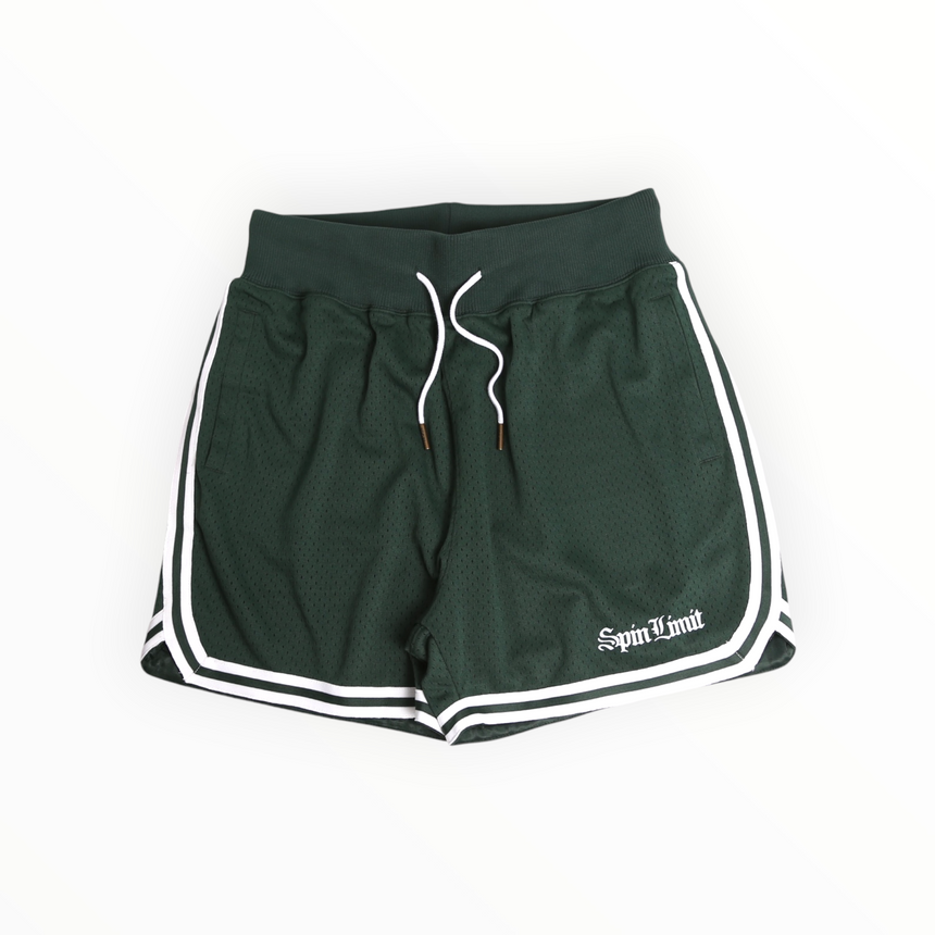 Spin Limit Bball Times Mesh Short - Forest Green