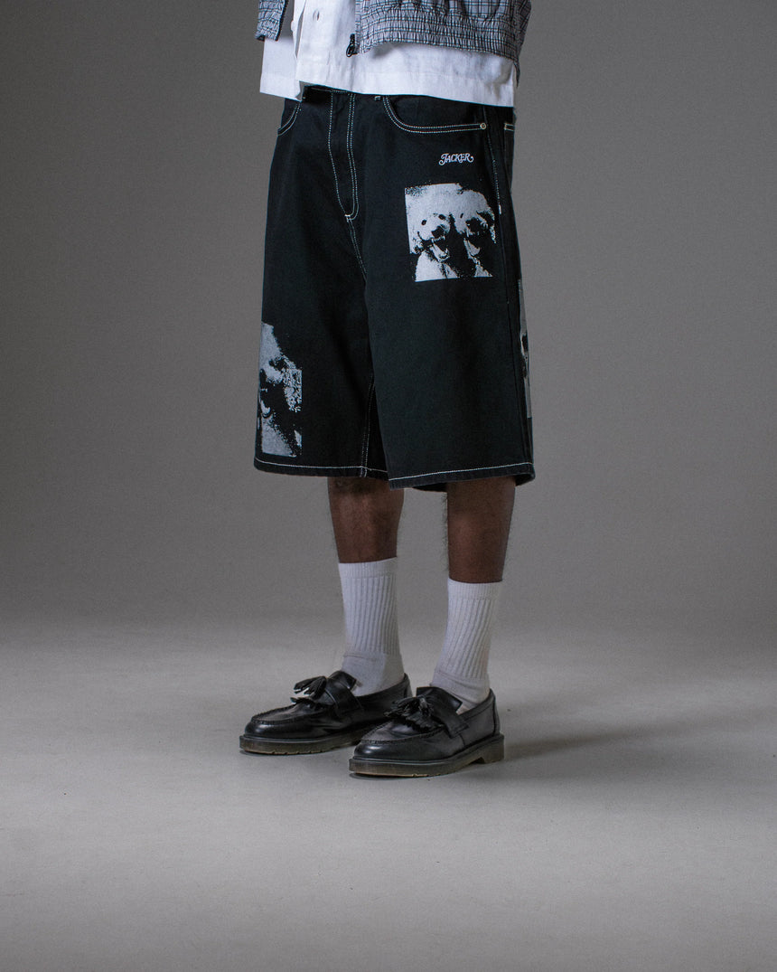 Jacker Baggy Short Poodles Pals - Black