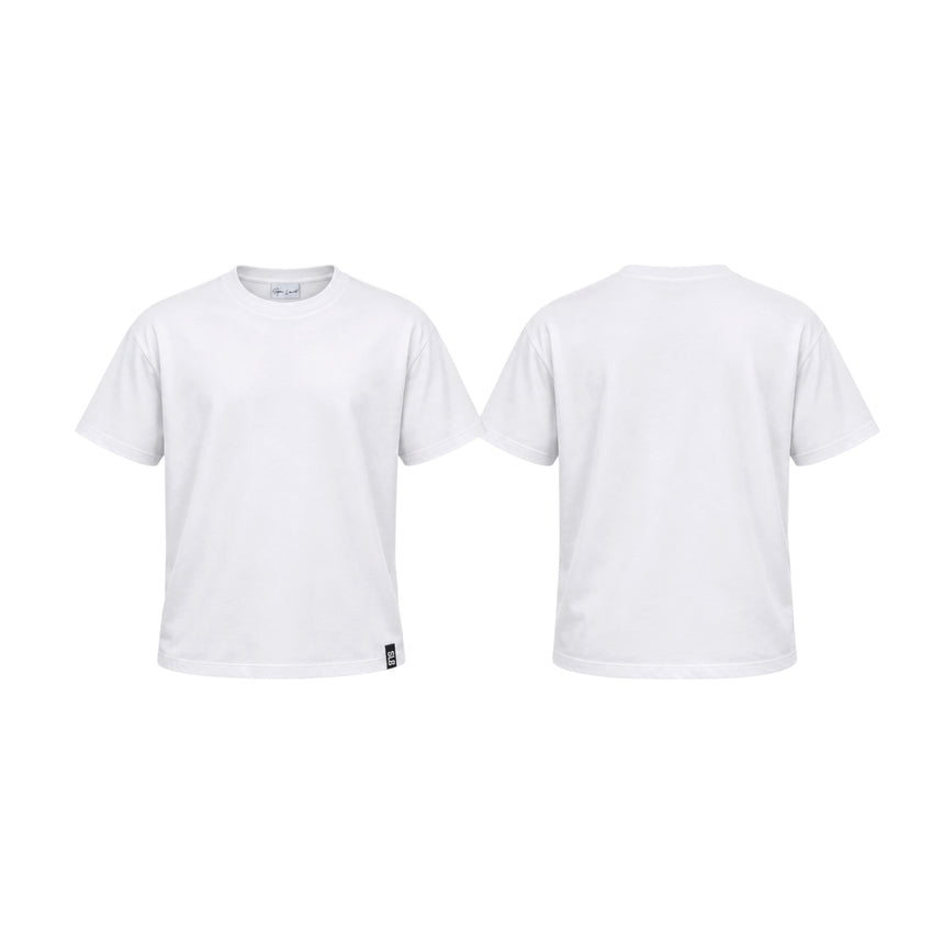 Spin Limit Tab Boxy Tee - White