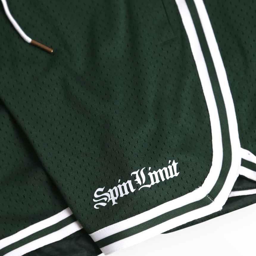 Spin Limit Bball Times Mesh Short - Forest Green