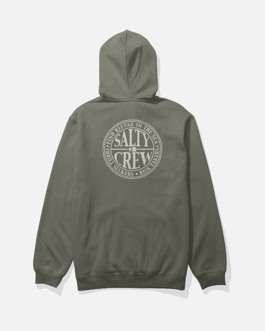 Salty Crew Global Zip Hoodie - Dusty Olive