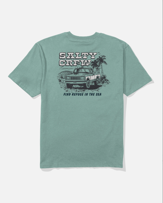 Salty Crew Truck Stop Classic Tee - Mackerel