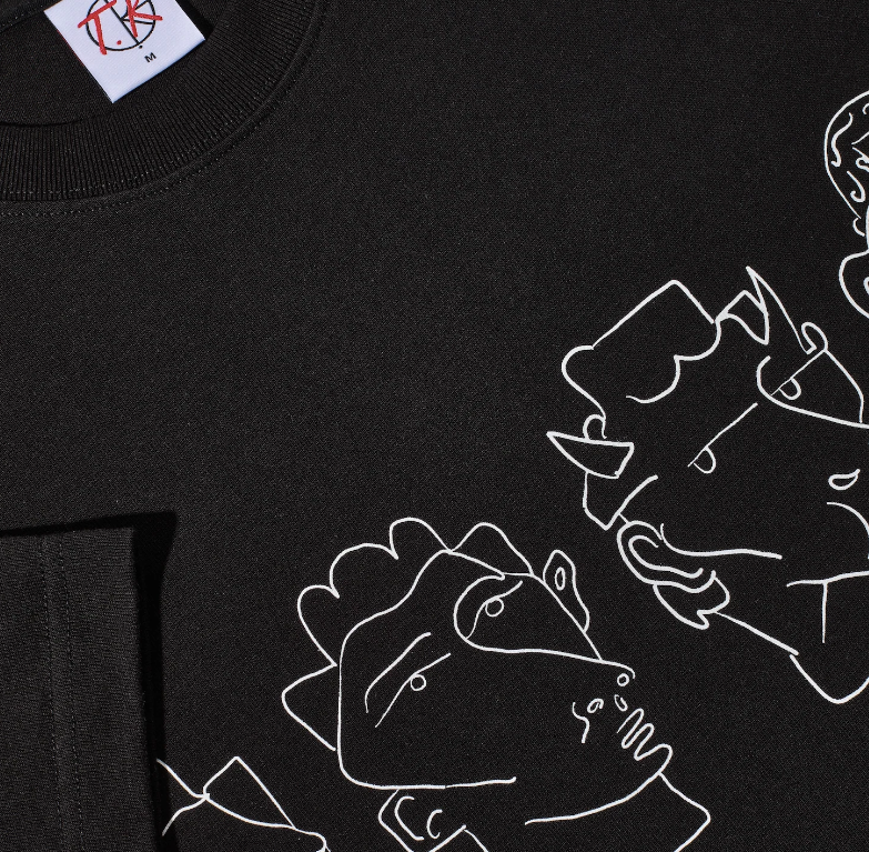 Polar Co. Contrast 8 Heads Tee - Black