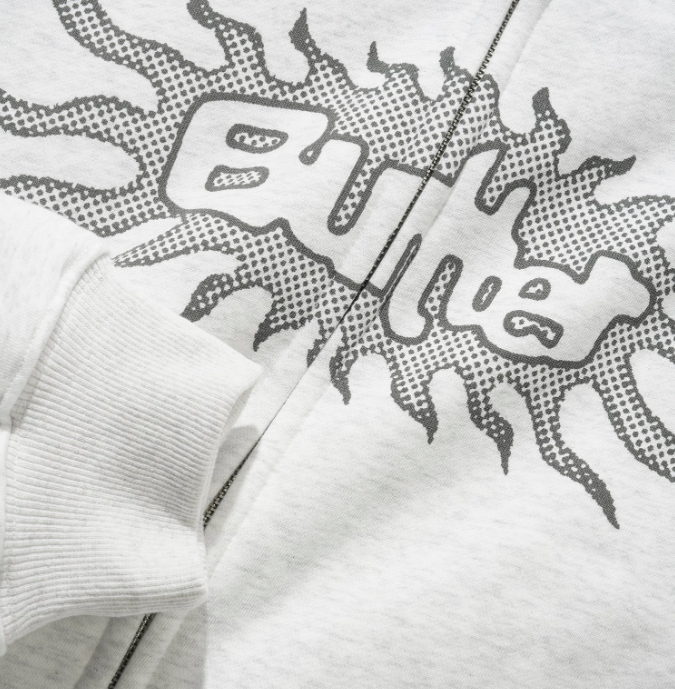 Butter Goods Solar Zip-Thru Hoodie - Ash