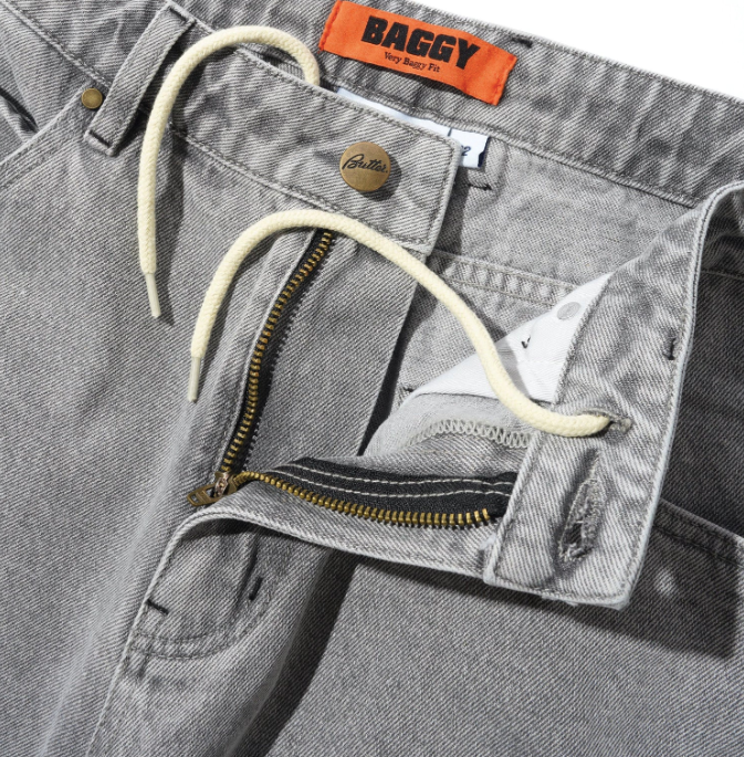 Butter Goods Solar Fade Denim Pants - Grey Wash