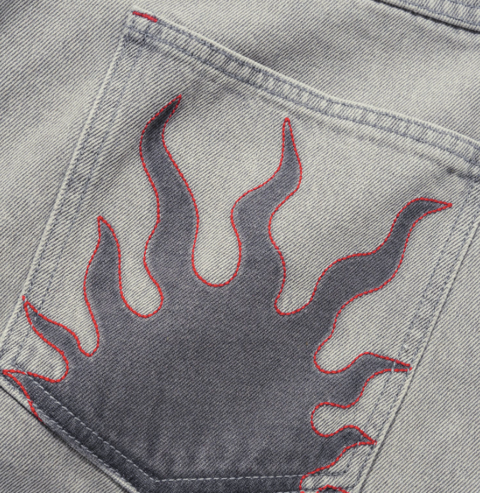 Butter Goods Solar Fade Denim Pants - Grey Wash