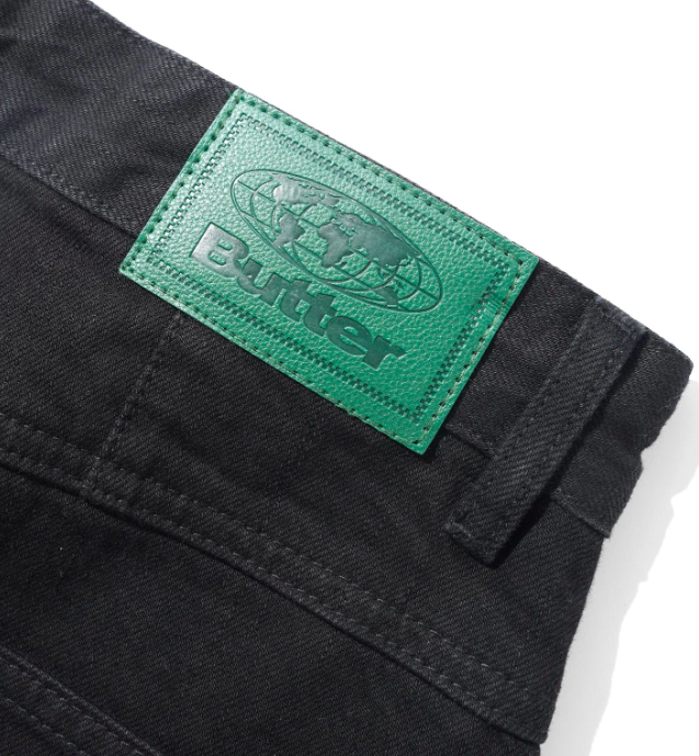 Butter Goods Wide Cut Denim Pants - Flat Black