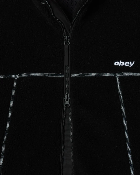 obey Axis Sherpa Jacket - Black