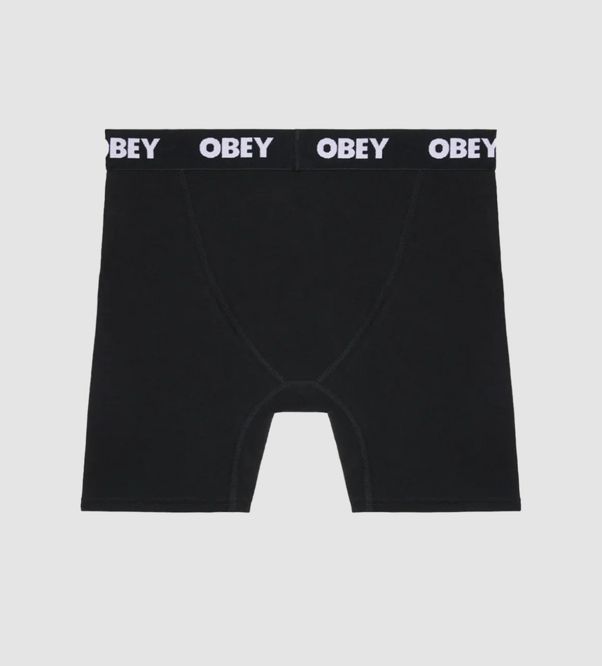 Obey Est Works 2 Pack Boxers - Black