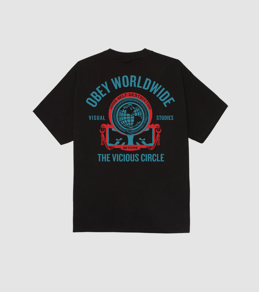 Obey Vicious Circle Tee - Black