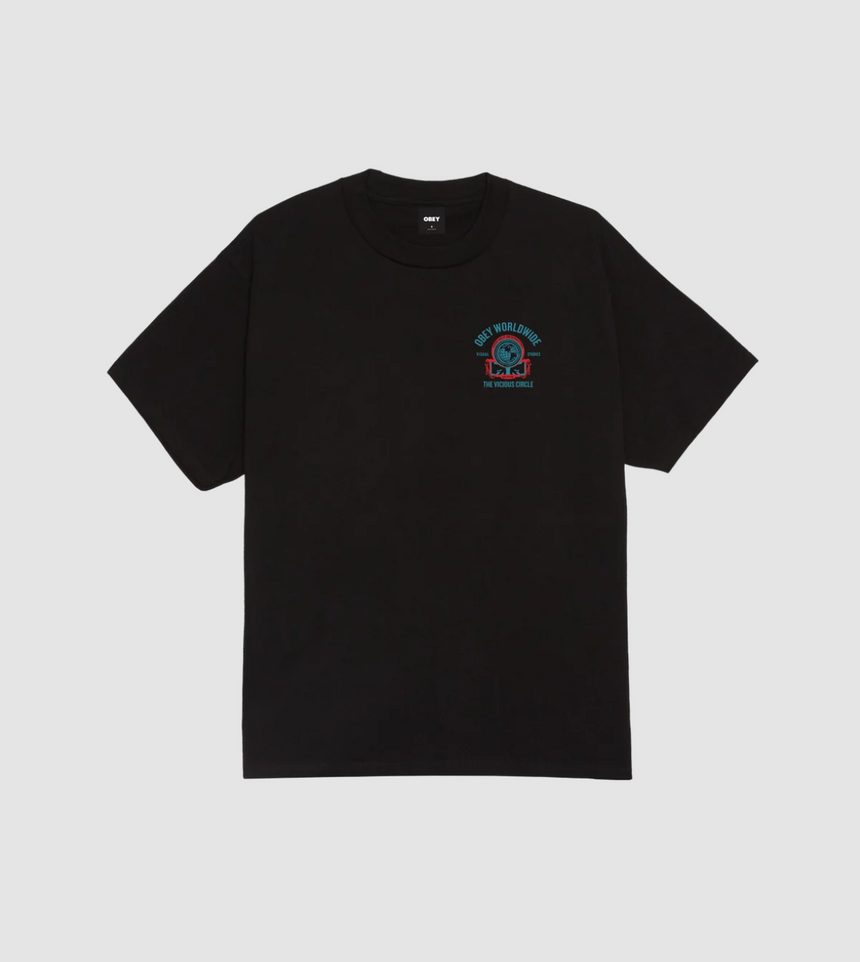 Obey Vicious Circle Tee - Black