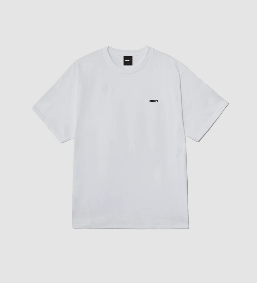 Obey Resistance Skull Tee - White