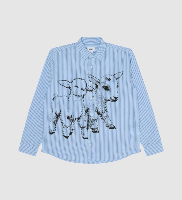 Obey Billy Woven Longsleeve - Light Blue