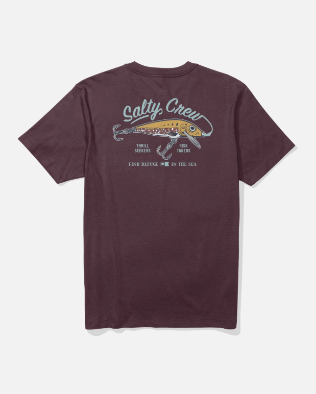 Salty Crew Decoy Tee - Wine