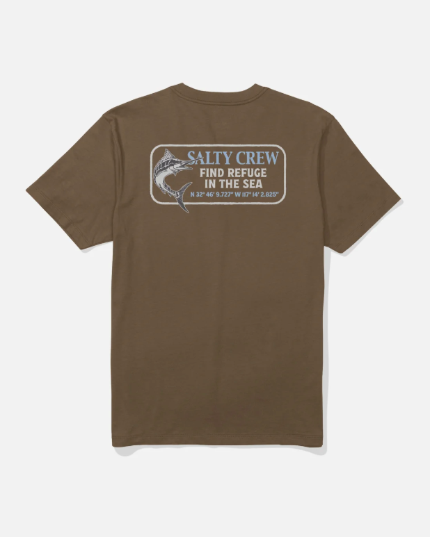 Salty Crew Coordinates Tee - Sepia