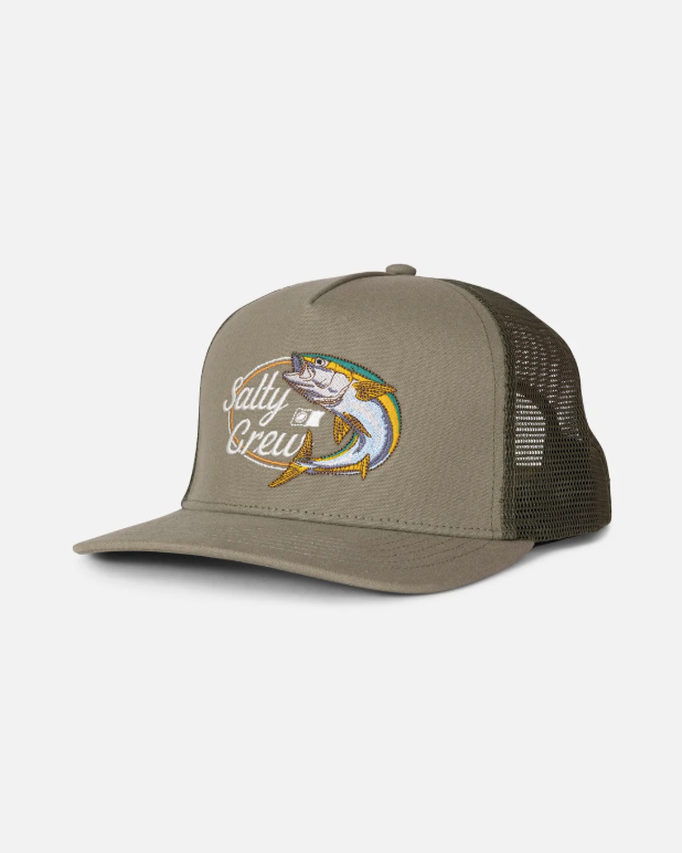Salty Crew Yellow Tailed Trucker - Agave