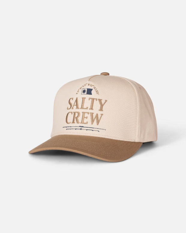 Salty Crew Coordinate Snapback - Off White Tan