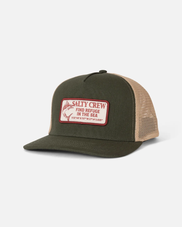 Salty Crew Coordinates Trucker - Deep Green
