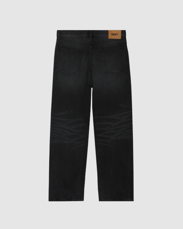 Obey Classic Baggy Denim Pant  - Heavy Vintage Black