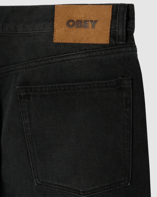 Obey Classic Baggy Denim Pant  - Heavy Vintage Black