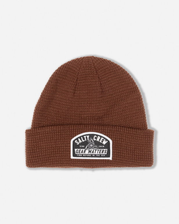Salty Crew Coastal Beanie - Root Beer
