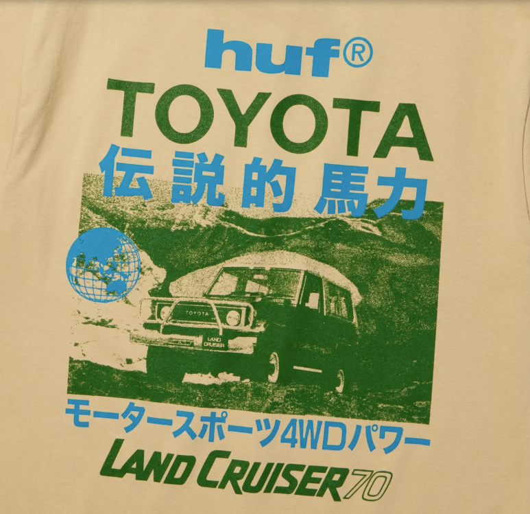 Huf x Toyota Land Cruiser 70 Tee - Sand