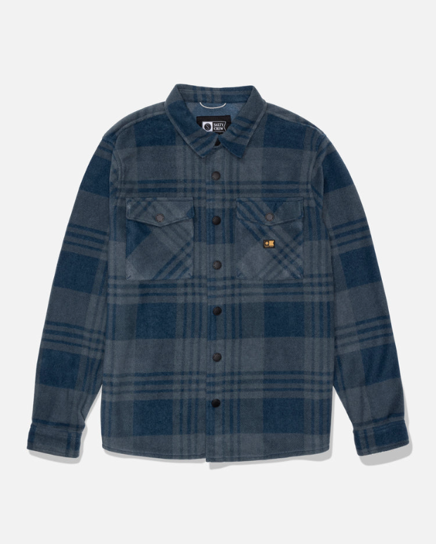 Salty Crew Shelter Polar Shirt - Navy