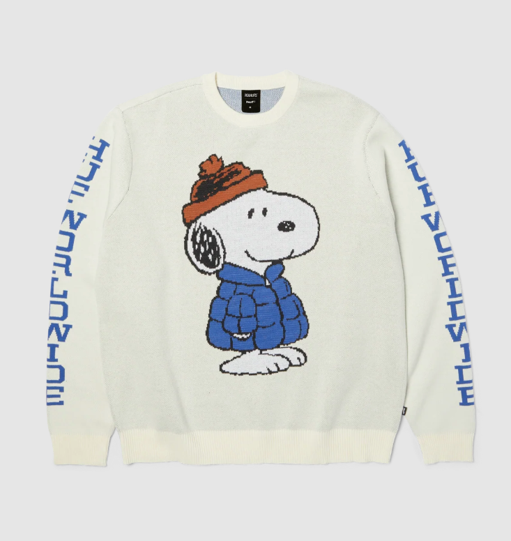 Huf x Snoopy Puffer Sweater - Bleach