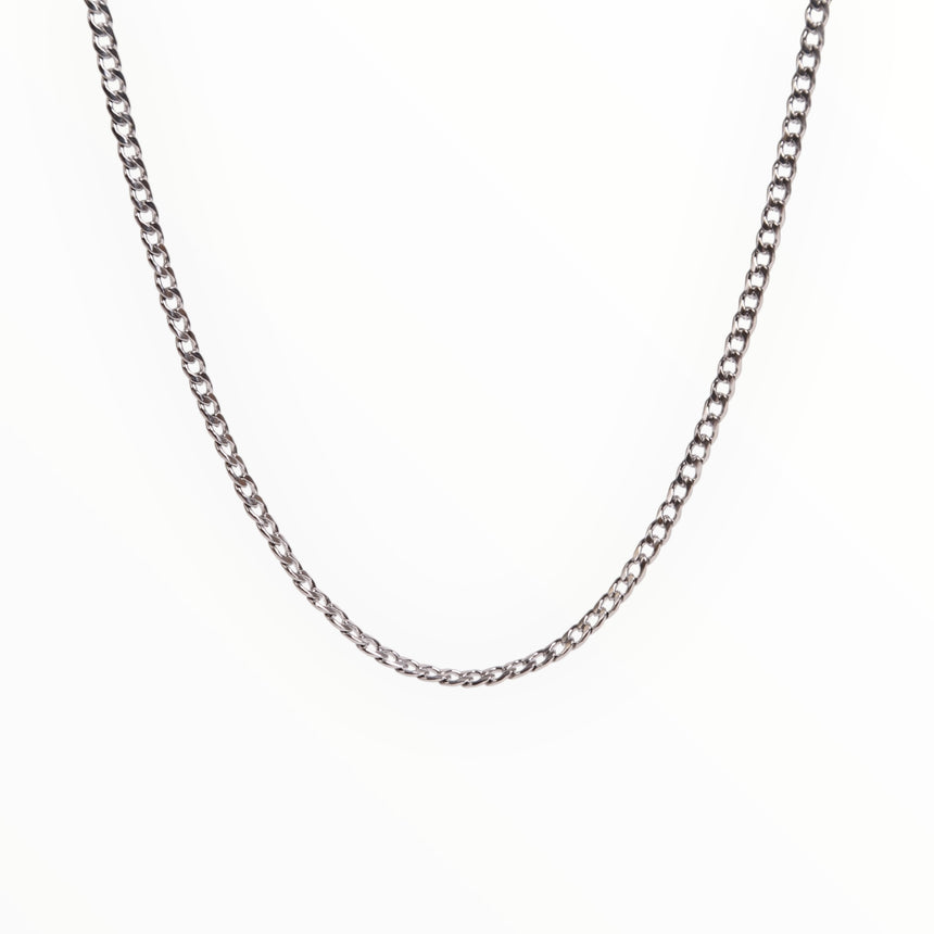 Spin Limit Heavy Curb Chain - Silver
