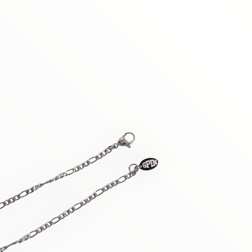 Spin Limit Figaro Chain - Silver