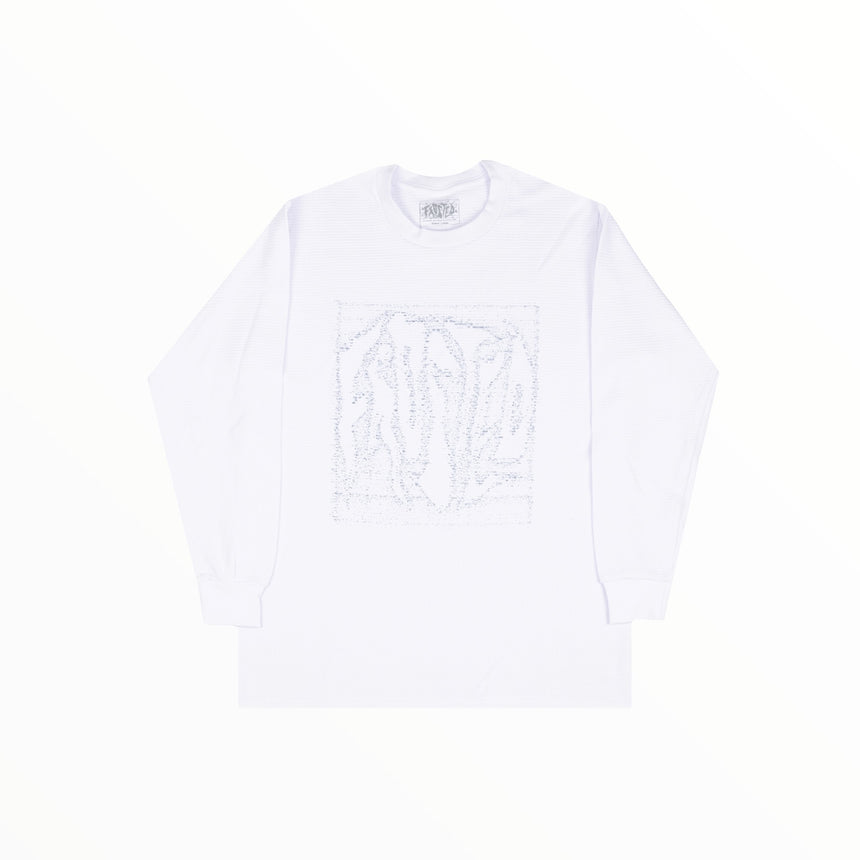 Frosted Dusty Waffle Longsleeve - White