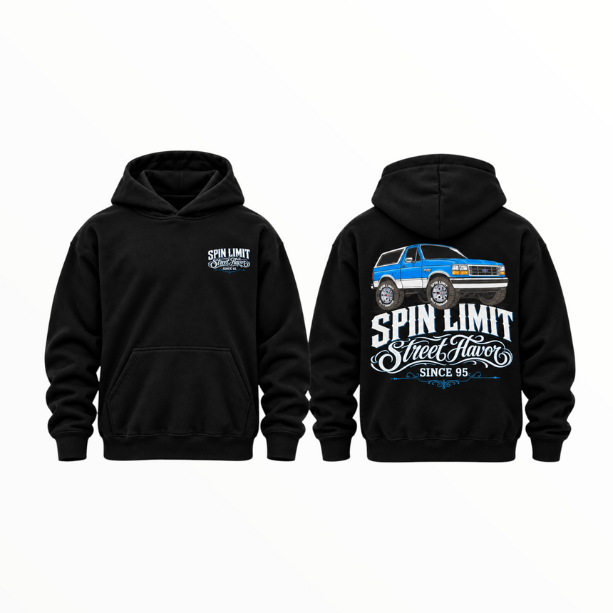 Spin Limit Bronco Heavyweight Hood - Black