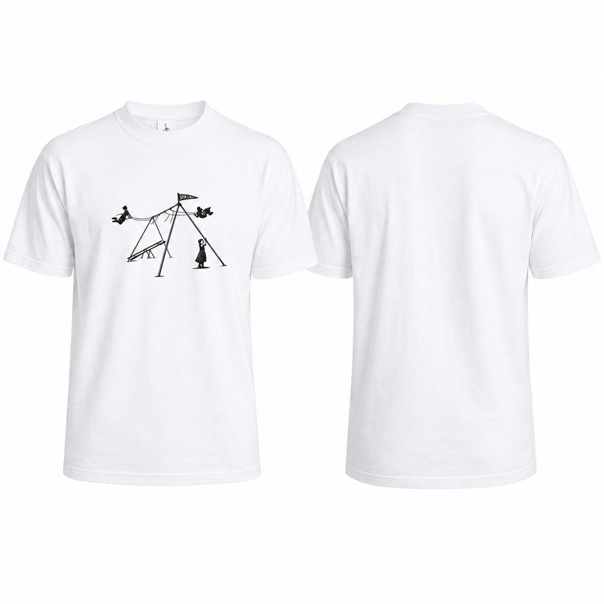 Spin Limit Swing Logo Tee - White