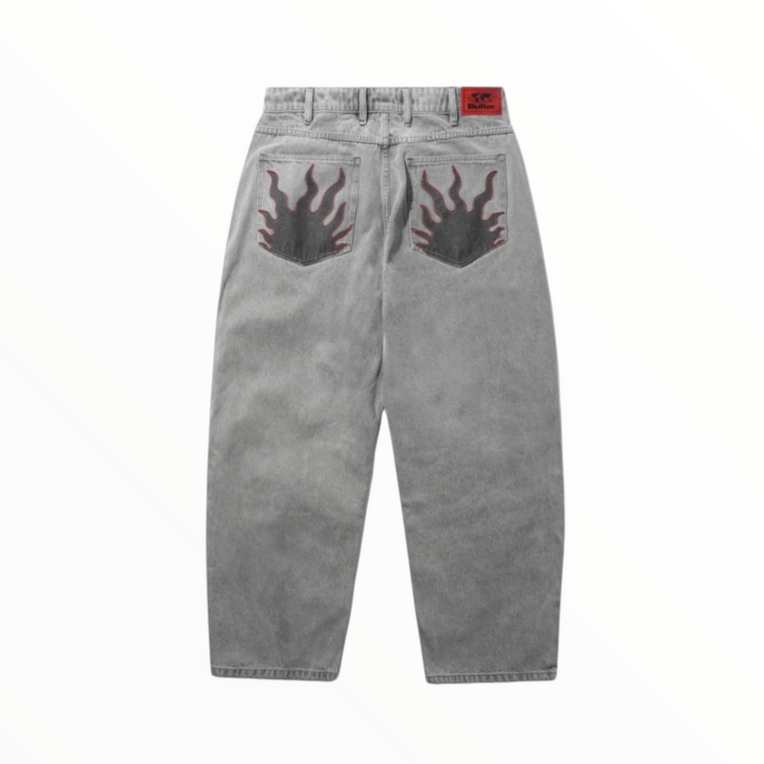 Butter Goods Solar Fade Denim Pants - Grey Wash