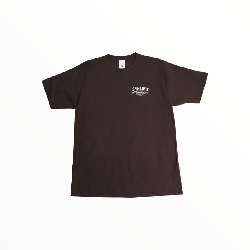Spin Limit Carrera 2 Logo Heavyweight Tee - Brown