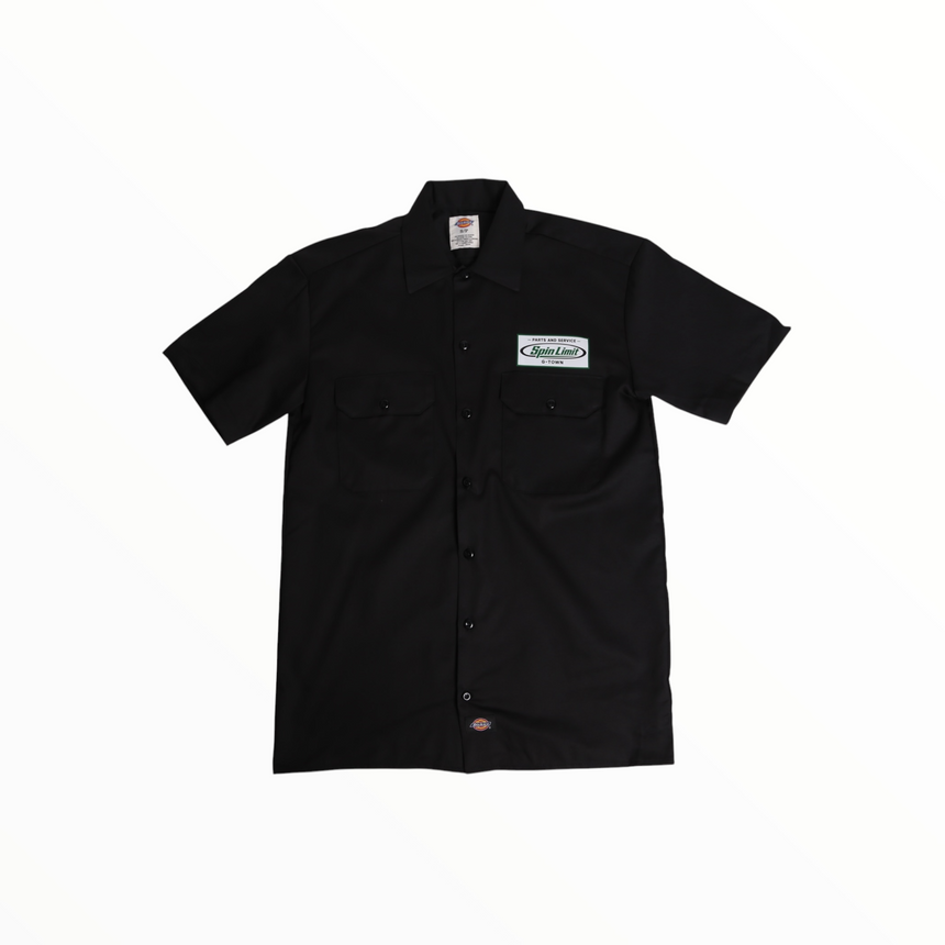 Spin Limit x Dickies Parts And Service Work Shirt - Black