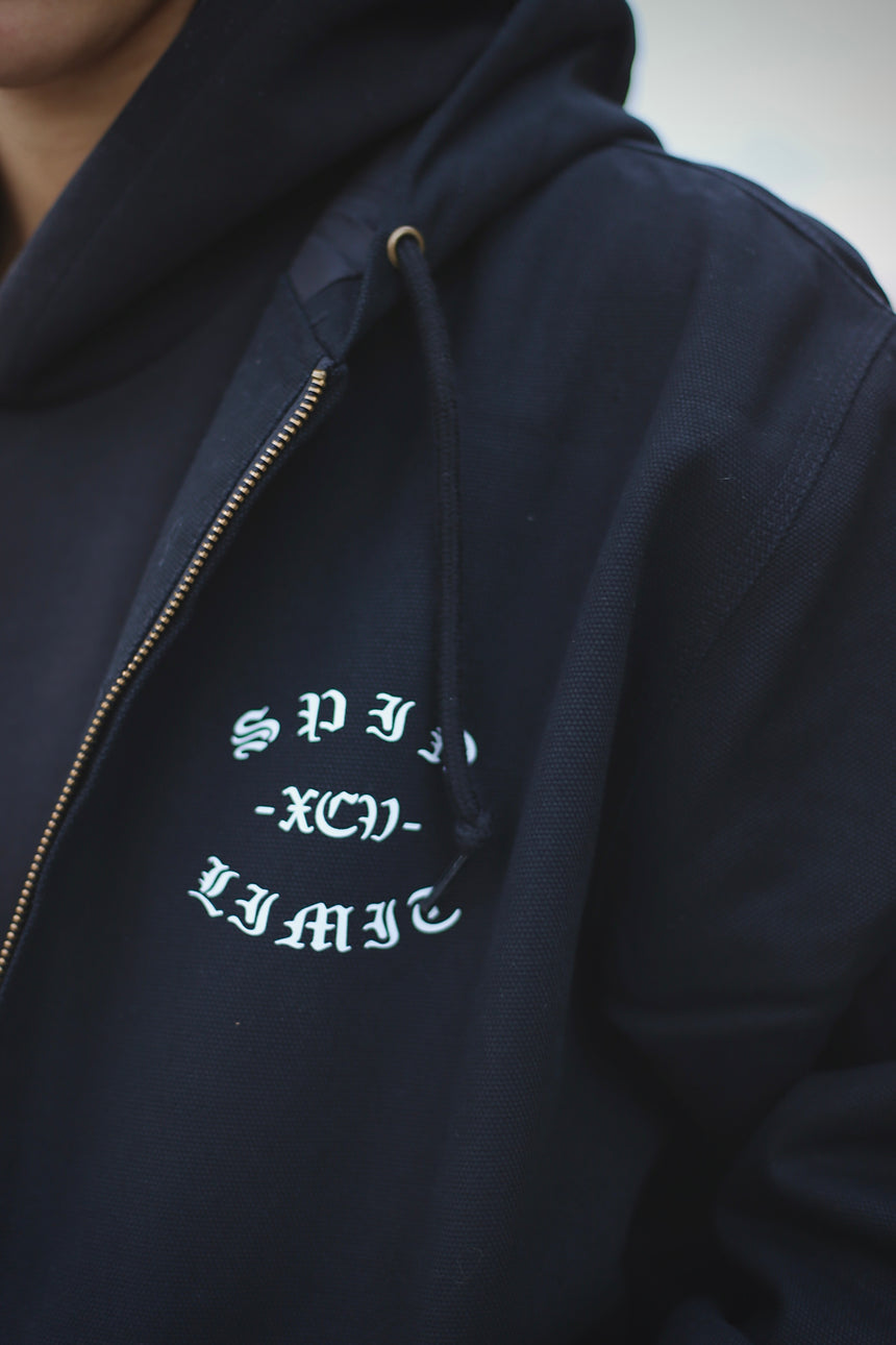 Spin Limit Fraktur Logo Work Jacket - Noir