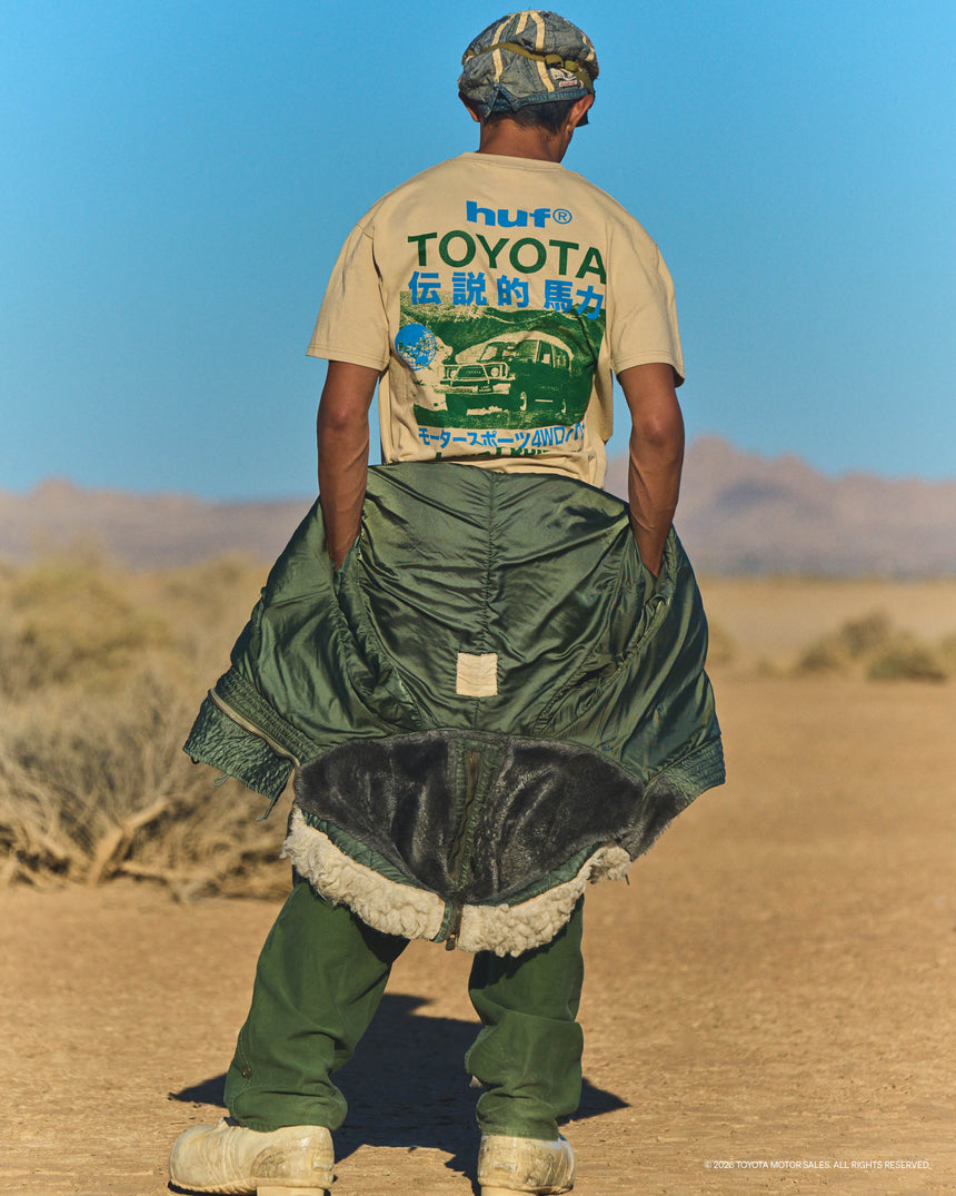Huf x Toyota Land Cruiser 70 Tee - Sand