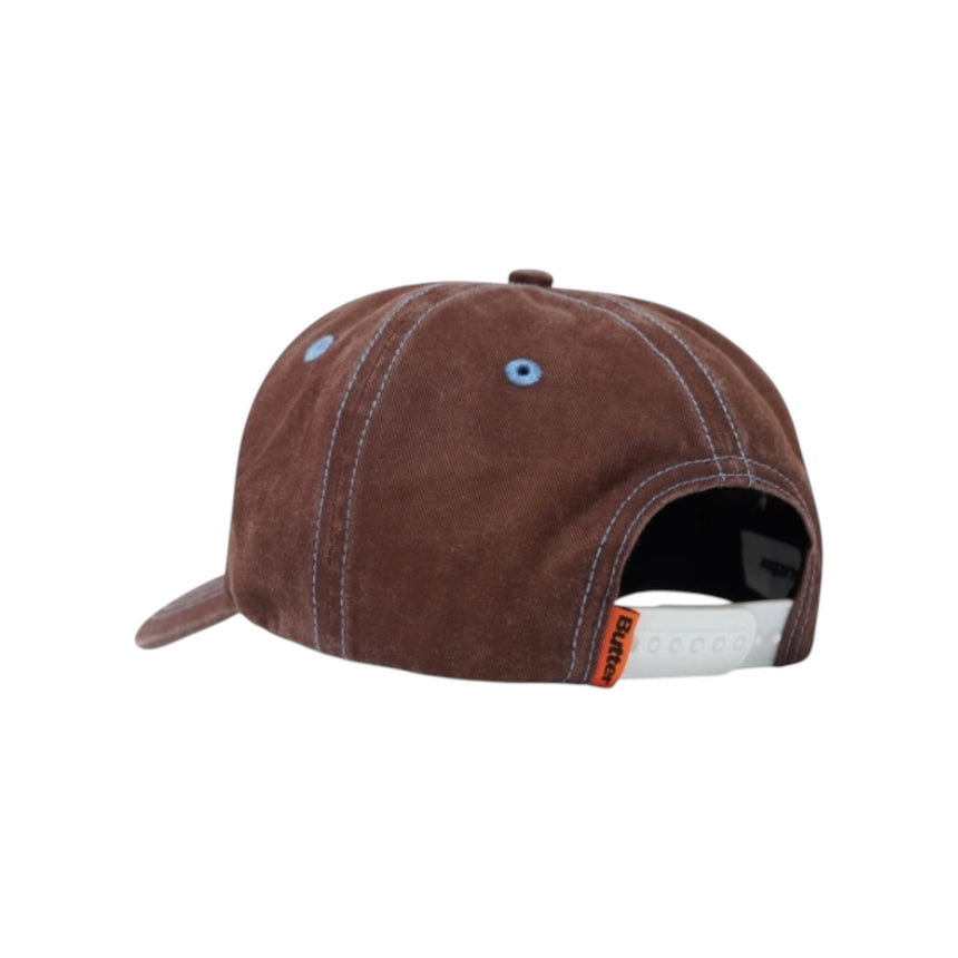 Butter Goods Jive Snapback Cap - Washed Brown