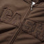 Cash Only Campus Zip-Thru Hoodie - Washed Brown
