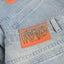 Frosted Classic Wavy Jeans Pants - Sunfaded Light Blue