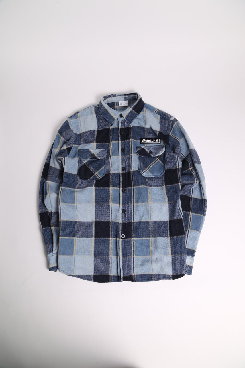 Spin Limit Times Patch Polar Shirt - Blue