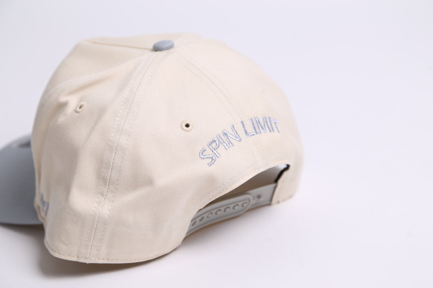 Spin Limit x 47' Varsity Embroidery Hitch Hat - Cream blue