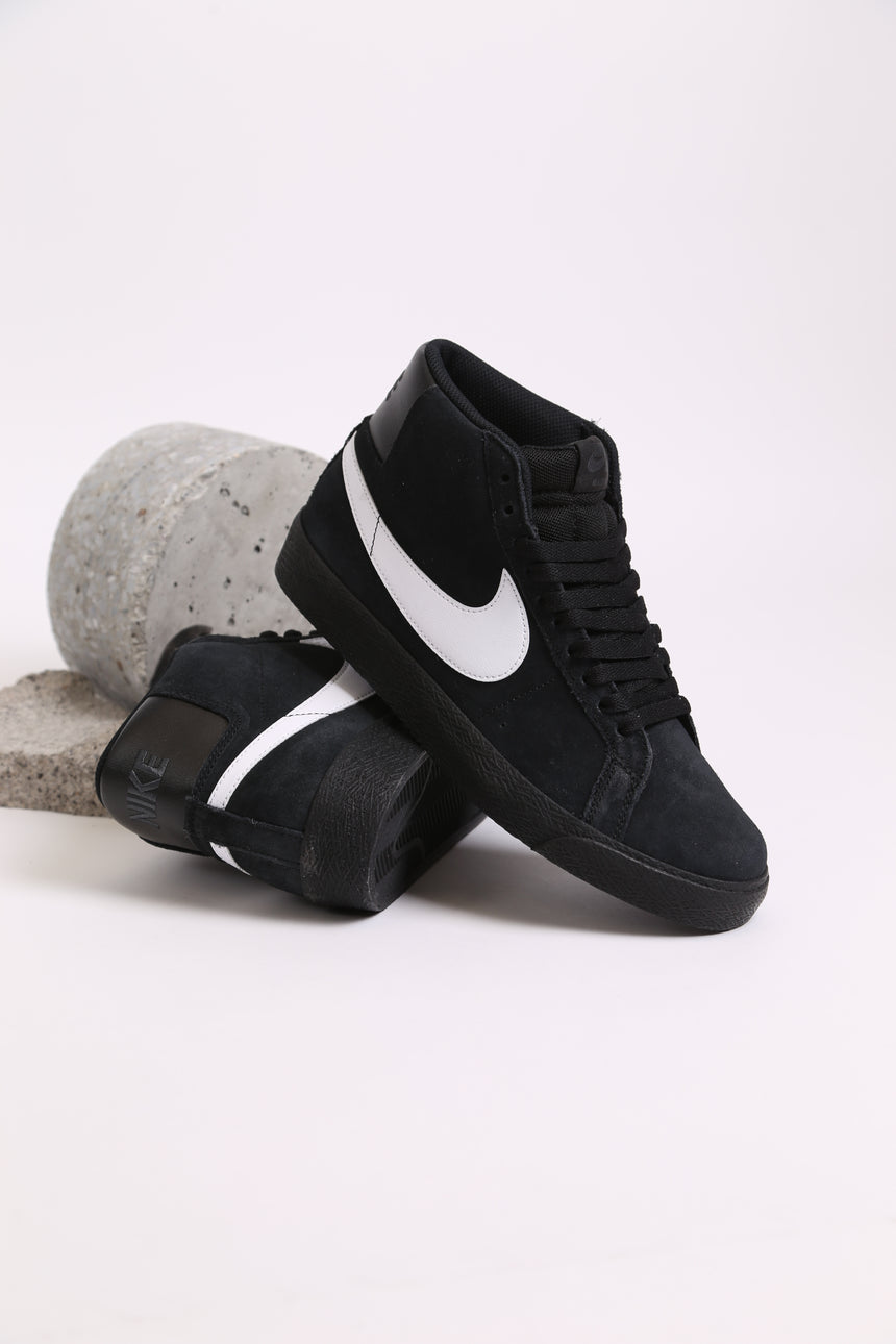 Nike Sb Blazer Mid - Black Suede