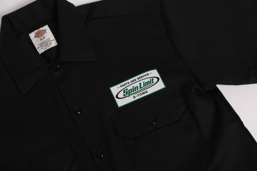 Spin Limit x Dickie's Parts And Service Work Shirt - Black