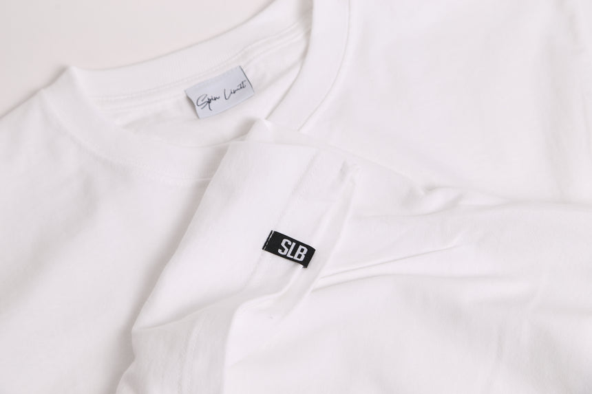 Spin Limit Tab Boxy Tee - White