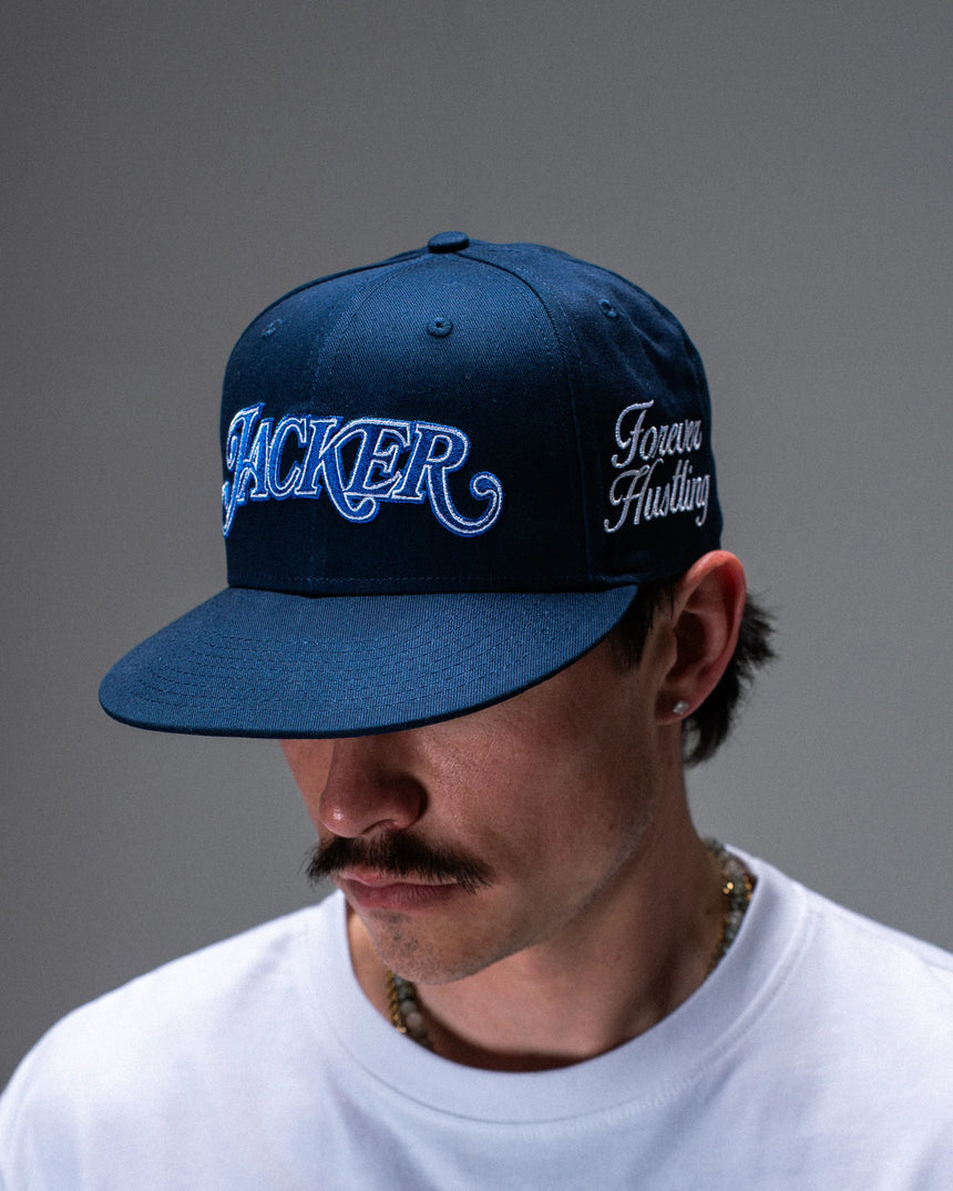 Jacker Cap Red Clover Curved - Navy