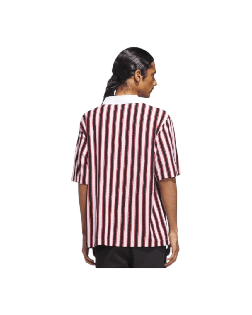 Adidas OG Jersey Polo - Burgundy White Black - Spin Limit Boardshop